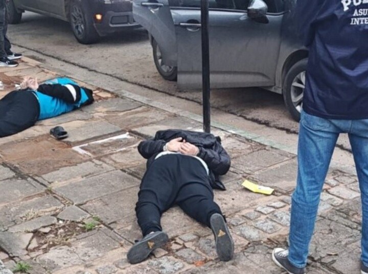 El arresto en la costanera rosarina del martes por la tarde.