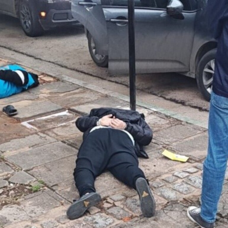El arresto en la costanera rosarina del martes por la tarde.