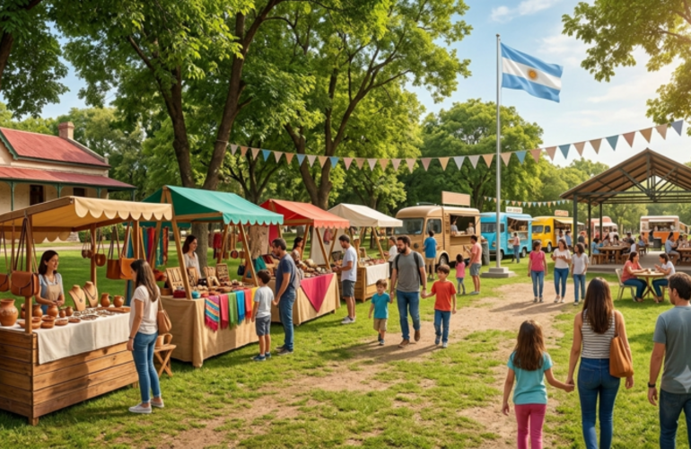 Imagen de Alvear celebra el fin de semana largo con un "Especial Feriados" en su tradicional feria y paseo gastron&oacute;mico