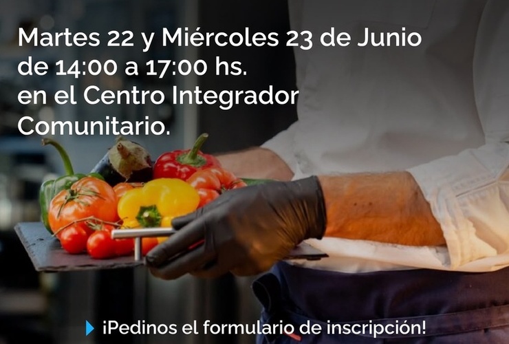 Imagen de General Lagos: dictar&aacute;n un nuevo curso para obtener el Carnet de Manipulaci&oacute;n de Alimentos