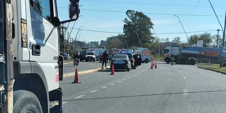 Imagen de Otro accidente de tr&aacute;nsito en Ruta 21 y calle Pav&oacute;n