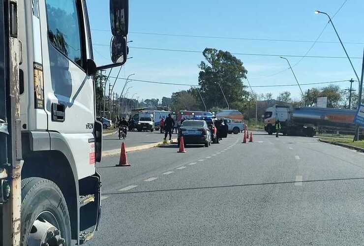 Imagen de Otro accidente de tr&aacute;nsito en Ruta 21 y calle Pav&oacute;n