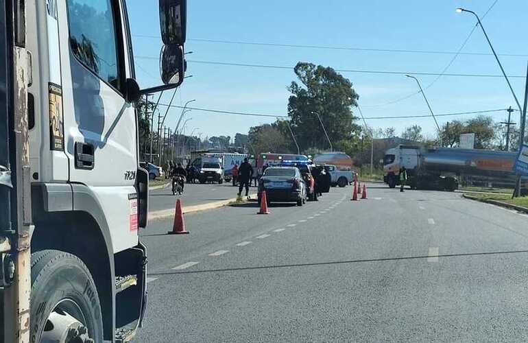 Imagen de Otro accidente de tr&aacute;nsito en Ruta 21 y calle Pav&oacute;n