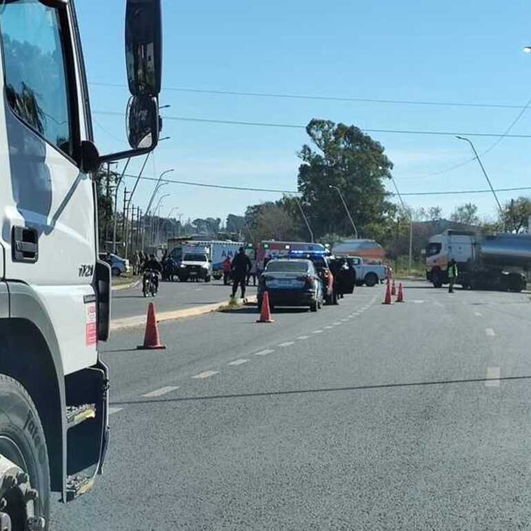 Imagen de Otro accidente de tr&aacute;nsito en Ruta 21 y calle Pav&oacute;n
