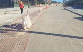 Imagen de Una obra estrat&eacute;gica: avanza la pavimentaci&oacute;n de calle Piedrabuena para potenciar el polo industrial de Alvear