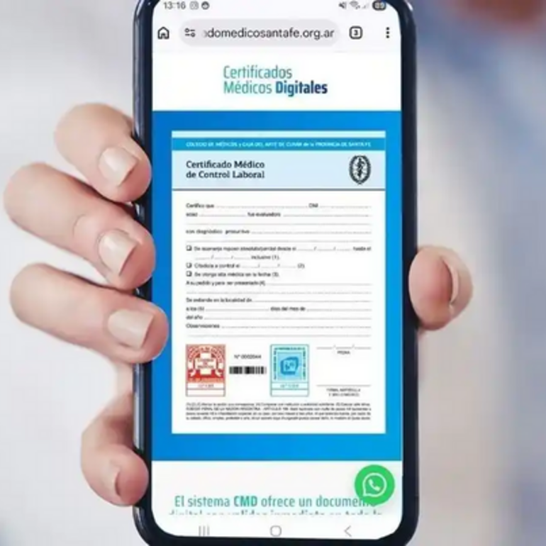 Imagen de La provincia de Santa Fe habilit&oacute; el certificado m&eacute;dico digital: c&oacute;mo funciona y qu&eacute; tr&aacute;mites se pueden hacer