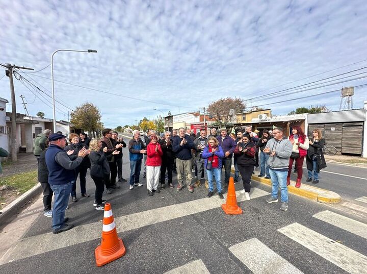 Una de las primeras movilizaciones de los vecinos de Ruta 21, Foto: Archivo