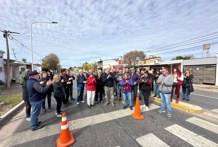 Una de las primeras movilizaciones de los vecinos de Ruta 21, Foto: Archivo