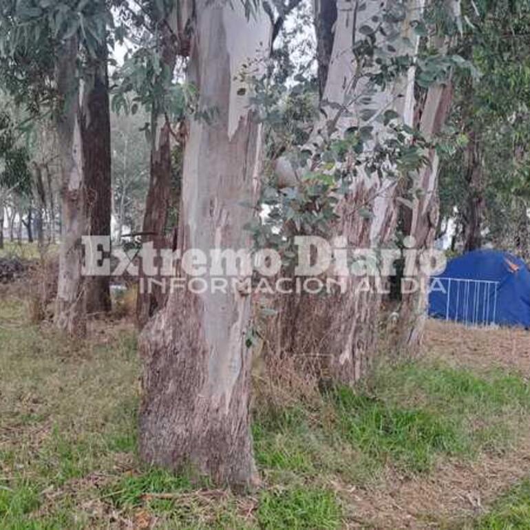 Imagen de Una pareja acampa frente al Cementerio San Roque y necesita ayuda