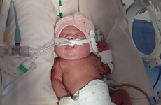 Su mam&aacute; nos envi&oacute; esta foto tomada hoy.
