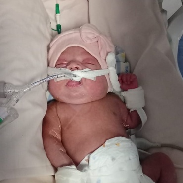 Su mam&aacute; nos envi&oacute; esta foto tomada hoy.
