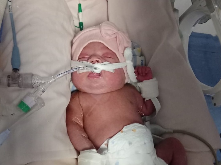 Su mam&aacute; nos envi&oacute; esta foto tomada hoy.