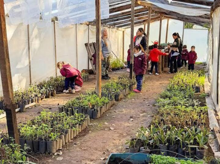 Imagen de Pueblo Esther construye un BioEspacio que unir&aacute; capacitaci&oacute;n, vivero propio y huerta familiar