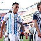 Lautaro Mart&iacute;nez no pudo ingresar en la final del Mundial.