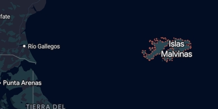 Imagen de Google Maps y Apple Maps actualizaron la denominaci&oacute;n del archipi&eacute;lago y muestran "Islas Malvinas"