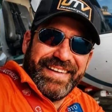 Imagen de Dolor en Rosario por la muerte del piloto Mat&iacute;as "Ronco" Valenzuela en el helic&oacute;ptero que cay&oacute; en San Juan