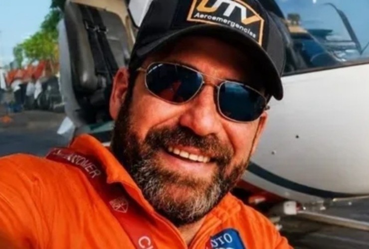 Imagen de Dolor en Rosario por la muerte del piloto Mat&iacute;as "Ronco" Valenzuela en el helic&oacute;ptero que cay&oacute; en San Juan