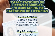 Imagen de Alvear Ciudad inform&oacute; el cronograma de capacitaciones para licencias de conducir de agosto