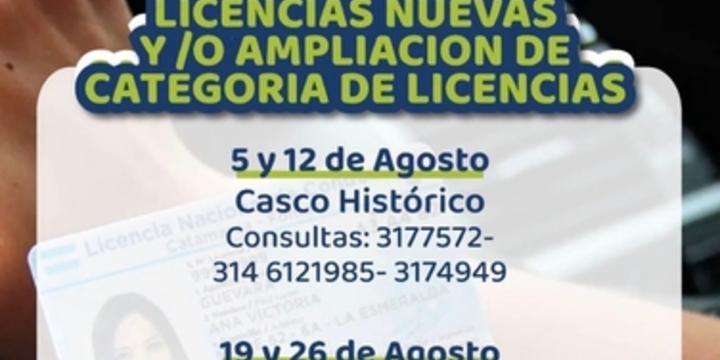 Imagen de Alvear Ciudad inform&oacute; el cronograma de capacitaciones para licencias de conducir de agosto