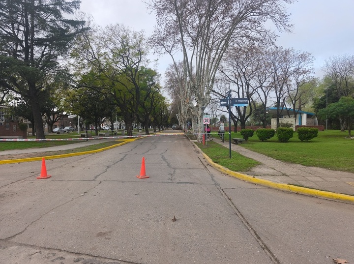 Imagen de Tr&aacute;nsito afectado: Calzada cortada en zona del anfiteatro por tareas de mantenimiento
