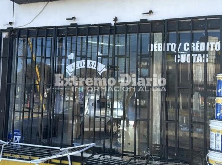 Imagen de Nuevo hecho de inseguridad: roban en una ferreter&iacute;a de General L&oacute;pez y San Mart&iacute;n tras forzar las rejas y romper la vidriera