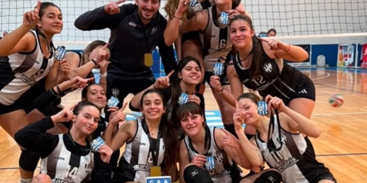 Imagen de La Sub 16 de v&oacute;ley de Uni&oacute;n se consagr&oacute; campeona del Torneo Abierto disputado en Firmat