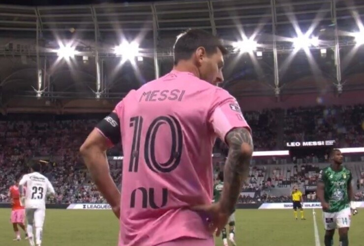 Leo ingres&oacute; en el inicio del segundo tiempo del partido ante el Le&oacute;n mexicano (MLS).