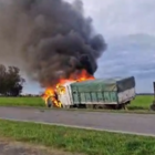 Imagen de Choque fatal en la Ruta 21 entre Fighiera y Pav&oacute;n: muri&oacute; la persona que conduc&iacute;a de la camioneta