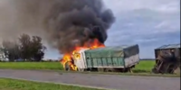 Imagen de Choque fatal en la Ruta 21 entre Fighiera y Pav&oacute;n: muri&oacute; la persona que conduc&iacute;a de la camioneta