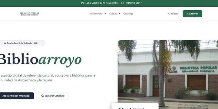 Imagen de Nuevo sitio web de la Biblio Arroyo Imagen de Nuevo sitio web de la Biblio Arroyo