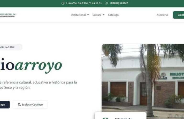Imagen de Nuevo sitio web de la Biblio Arroyo