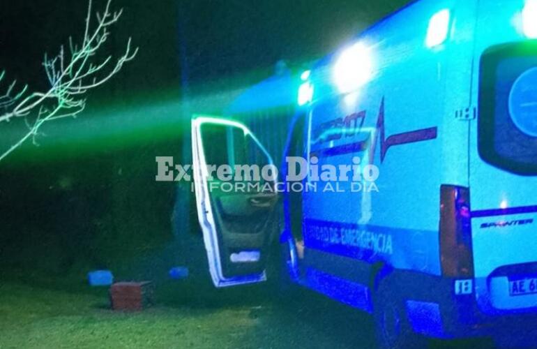 Personal del SIES brind&oacute; atenci&oacute;n a la familia y a la v&iacute;ctima golpeada.