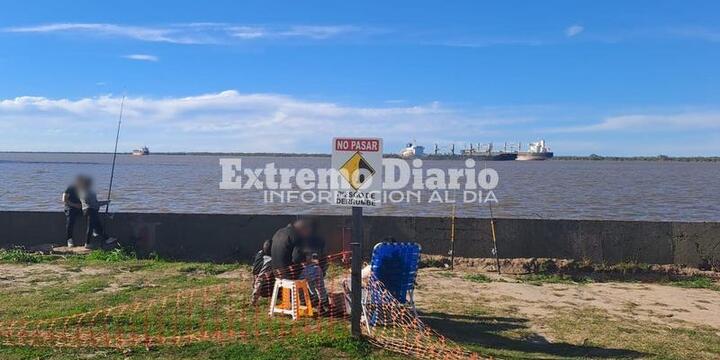Imagen de Colocaron se&ntilde;alizaci&oacute;n preventiva pero siguen usando el sector