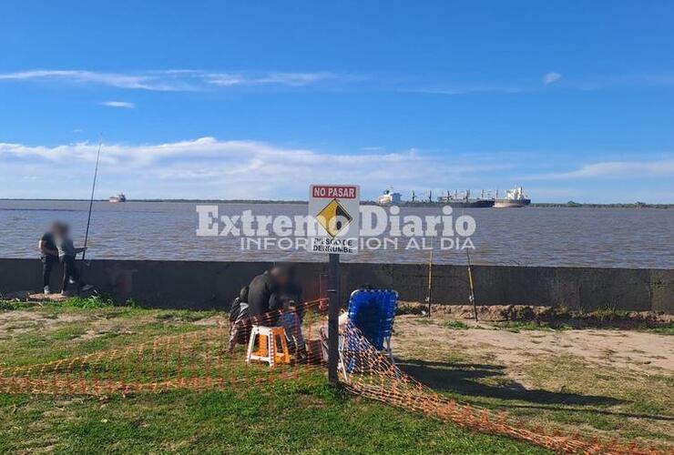 Imagen de Colocaron se&ntilde;alizaci&oacute;n preventiva pero siguen usando el sector