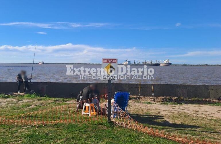 Imagen de Colocaron se&ntilde;alizaci&oacute;n preventiva pero siguen usando el sector