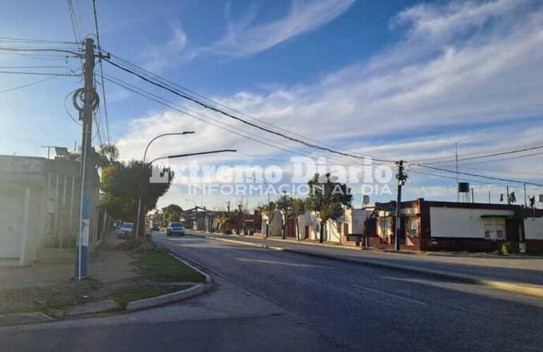Imagen de Avanza la instalaci&oacute;n de estructuras para sem&aacute;foros sobre Ruta 21