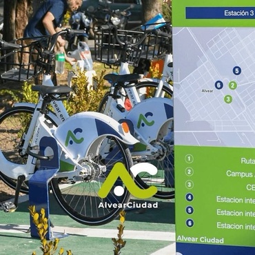 Imagen de Alvear ampl&iacute;a el sistema de bicicletas p&uacute;blicas con nuevas estaciones y m&aacute;s horarios