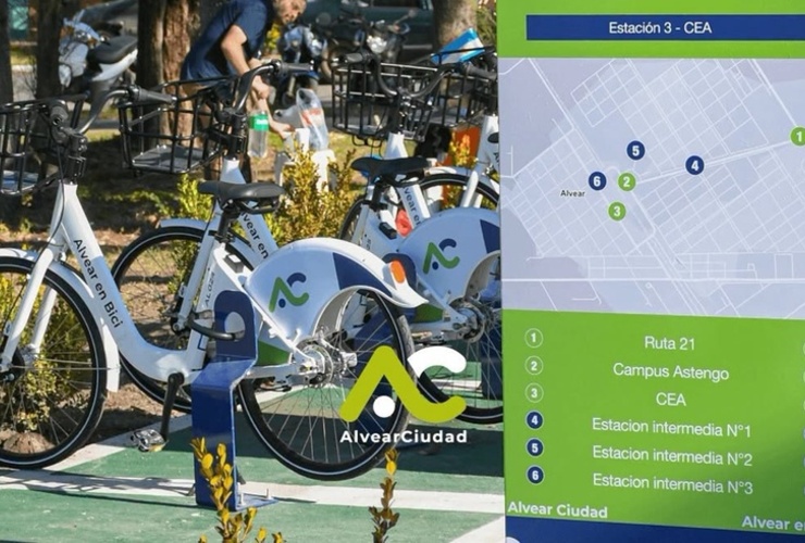 Imagen de Alvear ampl&iacute;a el sistema de bicicletas p&uacute;blicas con nuevas estaciones y m&aacute;s horarios