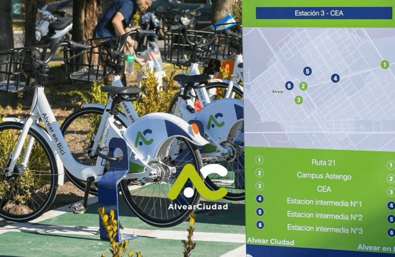 Imagen de Alvear ampl&iacute;a el sistema de bicicletas p&uacute;blicas con nuevas estaciones y m&aacute;s horarios