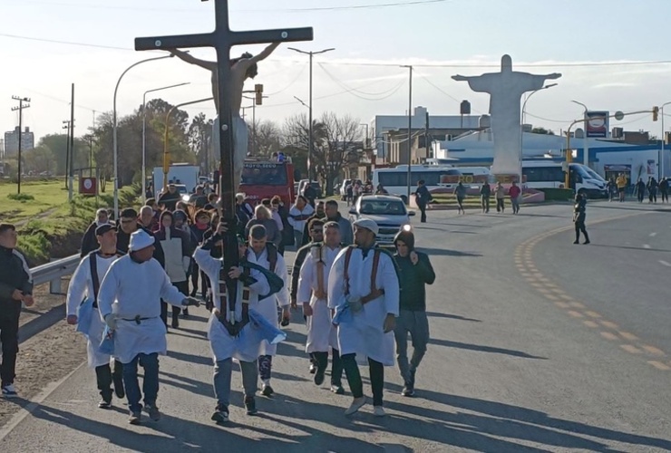 Imagen de Los Portacristos de Arroyo Seco participaron de la 31&ordf; Peregrinaci&oacute;n Rosario�San Nicol&aacute;s