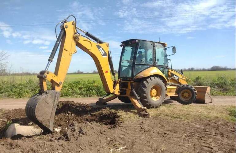 Imagen de Albarellos: trabajos para mejorar el escurrimiento del agua