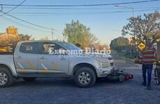 Imagen de Choque entre una camioneta y una moto