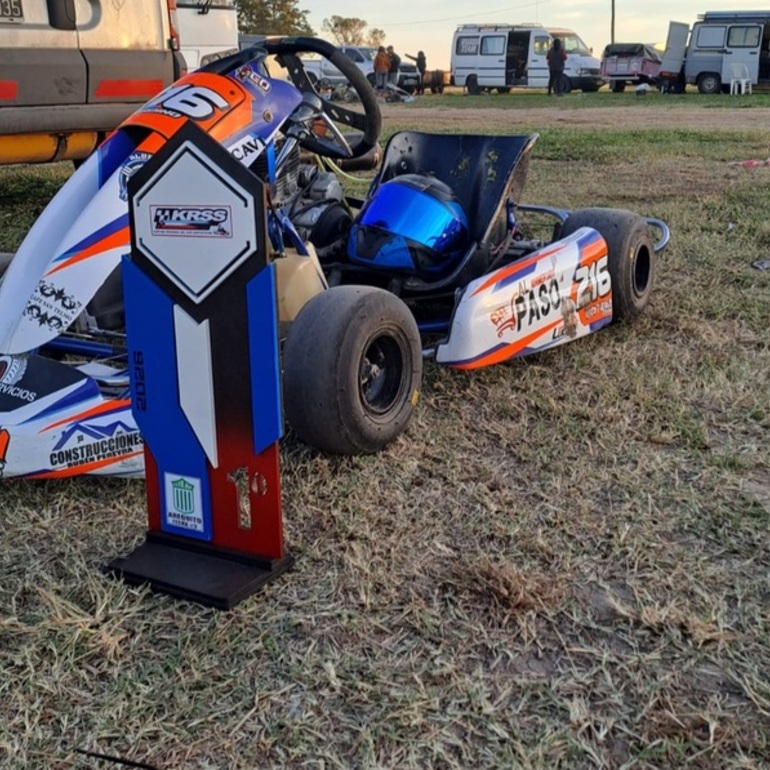 Imagen de Bordino y Renzi, protagonistas en el Karting del Centro