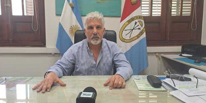 Jorge Berti en su despacho durante la entrevista para ED