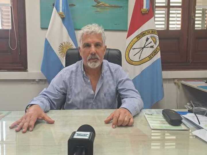 Jorge Berti en su despacho durante la entrevista para ED