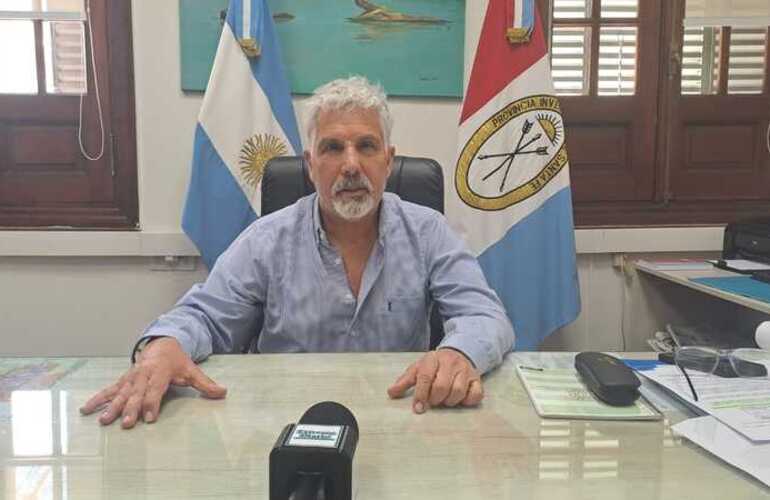 Jorge Berti en su despacho durante la entrevista para ED