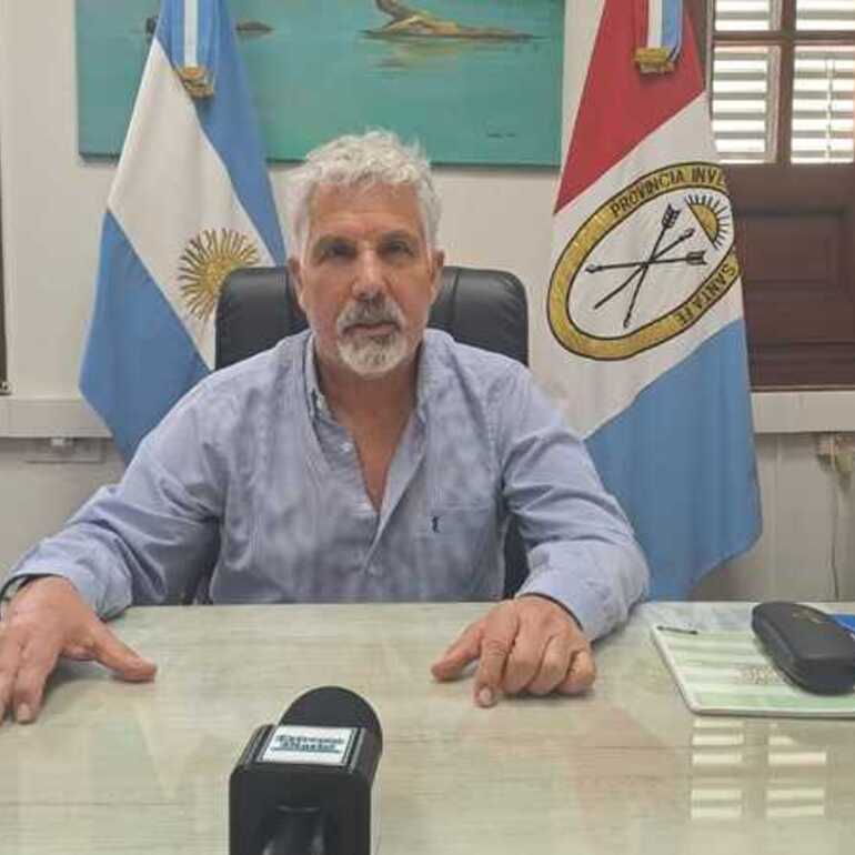 Jorge Berti en su despacho durante la entrevista para ED