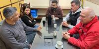 Dami&aacute;n Andreoli en su encuentro con los concejales.