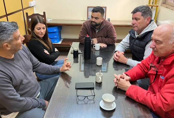 Dami&aacute;n Andreoli en su encuentro con los concejales.
