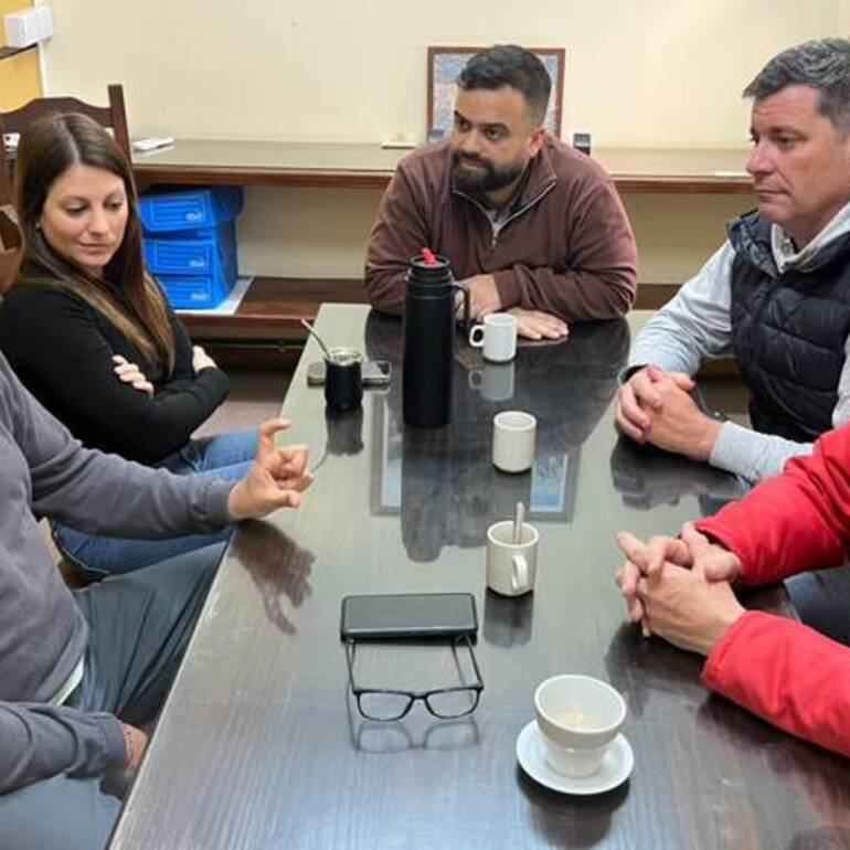 Dami&aacute;n Andreoli en su encuentro con los concejales.